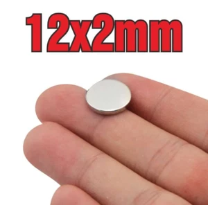 10pcs 12x2mm Super Powerful Strong Round Neodymium Disc Magnets N35 Rare NYP - Imagen 1 de 2