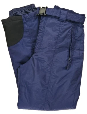 Pantalones de esquí Columbia para mujer talla Lg azules vintage aislados de nailon con cinturón estilo años 90 Foto 1 de 4