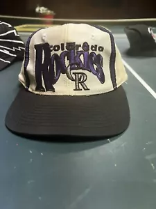 Vintage 1990s MLB Colorado Rockies The Game Big Logo Snapback Hat - Picture 1 of 9