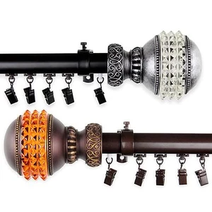 Sparkle Cordless Traverse Rod choose from 2 colors & 4 sizes 28"-156" - Picture 1 of 3