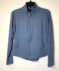 Chaqueta Atlética Kyodan Para Mujer XL Azul Brezo Correr Yoga Bolsillos Elastizados Cremallera - Imagen 1 de 8