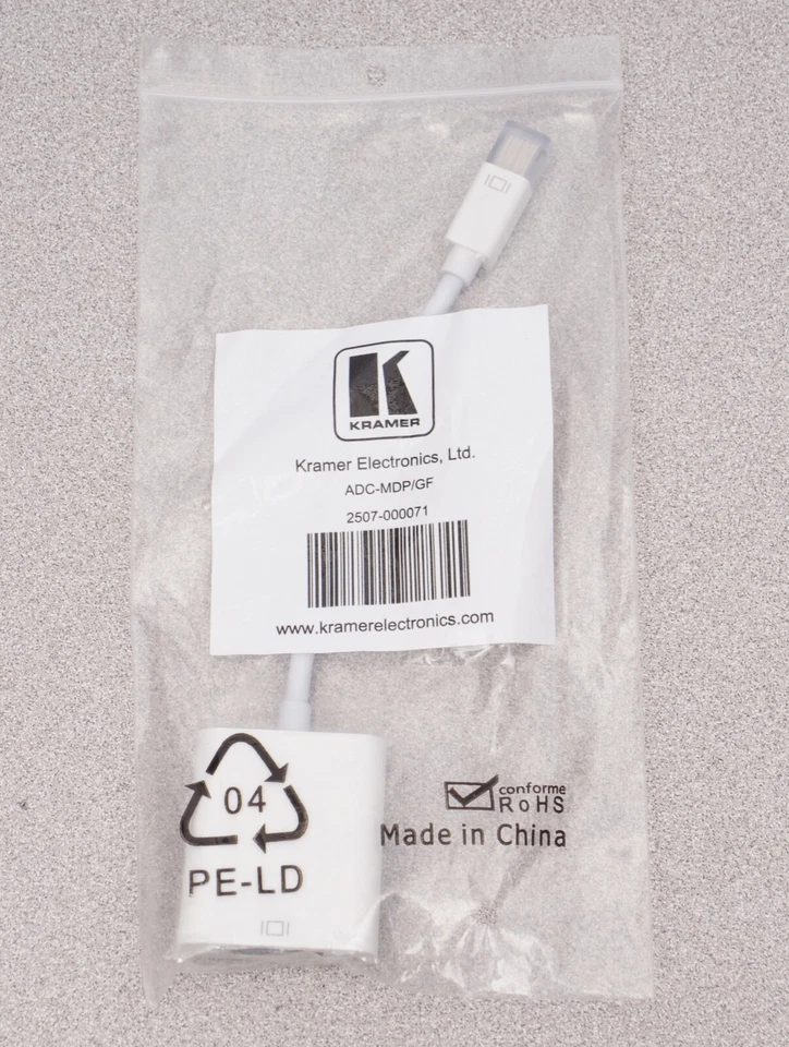 Kramer Electronics Mini Display Port to VGA Adapter -  ADC-MDP/GF - 2507-000071 - Image 1 of 4