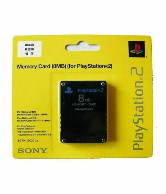 Sony PlayStation 2 8MB Memory Card - Black - SCPH-10020