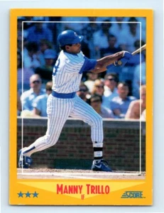 1988 Score Glossy Manny Trillo Chicago Cubs #524 - Picture 1 of 2