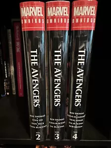THE AVENGERS 2,3,4 OMNIBUS Lot John Buscema Marvel Comics NM 1st Print - Picture 1 of 6