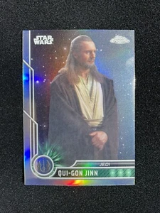 2023 Topps Star Wars Chrome Qui-Gon Jinn Refractor #60 - Picture 1 of 2