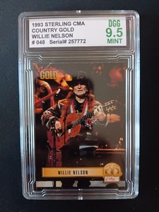 1993 STERLING LIVE CMA WILLIE NELSON # 048 DGG Graded 9.5 MINT - Bild 1 von 3