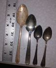 LOT of 4 Demitasse Spoons-  2 Milford Silver Co, 1 Wm Rogers 1 Alert Knox