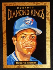 1996 Donruss #DK-6 Roberto Alomar Diamond Kings /10000 Blue Jays (HOF) NR-MINT