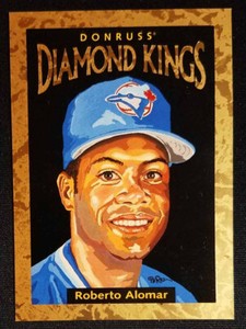 1996 Donruss #DK-6 Roberto Alomar Diamond Kings /10000 Blue Jays (HOF) NR-MINT