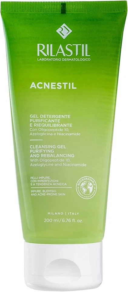 Rilastil Acnestil Gel detergente Purificante Riequilibrante Pelle Grassa Acneica - Immagine 1 di 1