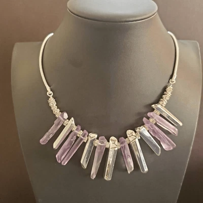 Kenneth Cole Faux Amethyst Point Necklace - Image 1 of 4