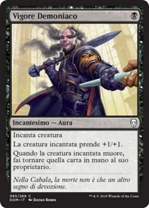 MTG Magic DOM Dominaria - 1x ITA NM 085 C Vigore Demoniaco - Picture 1 of 1
