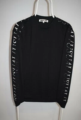 McQ Alexander McQueen Usual Viscosa Nylon Negro Sudadera Manga Larga Para Hombres Talla M Foto 1 de 4
