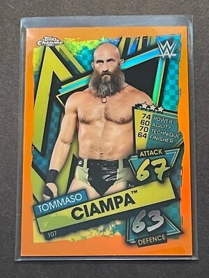 Tommaso Ciampa 2021 Topps Chrome WWE Slam Attax Orange Refractor #107 #d 17/25 - Image 1 of 2