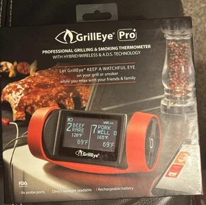 GrillEye Thermometer Pro Plus Grill Professional Grilling & Smoking Wireless - Picture 1 of 7