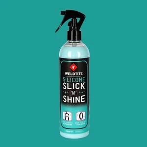Weldtite Silicone Slick 'N' Shine 400ml Fork Lubricant / Tyre Shine - Picture 1 of 6