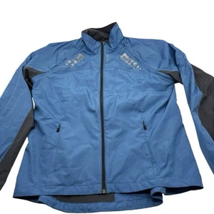 Sugoi Jacket Womens Large Full Zip Cycling Blue Bicycle Sport Vented Windbreaker - Picture 1 of 11