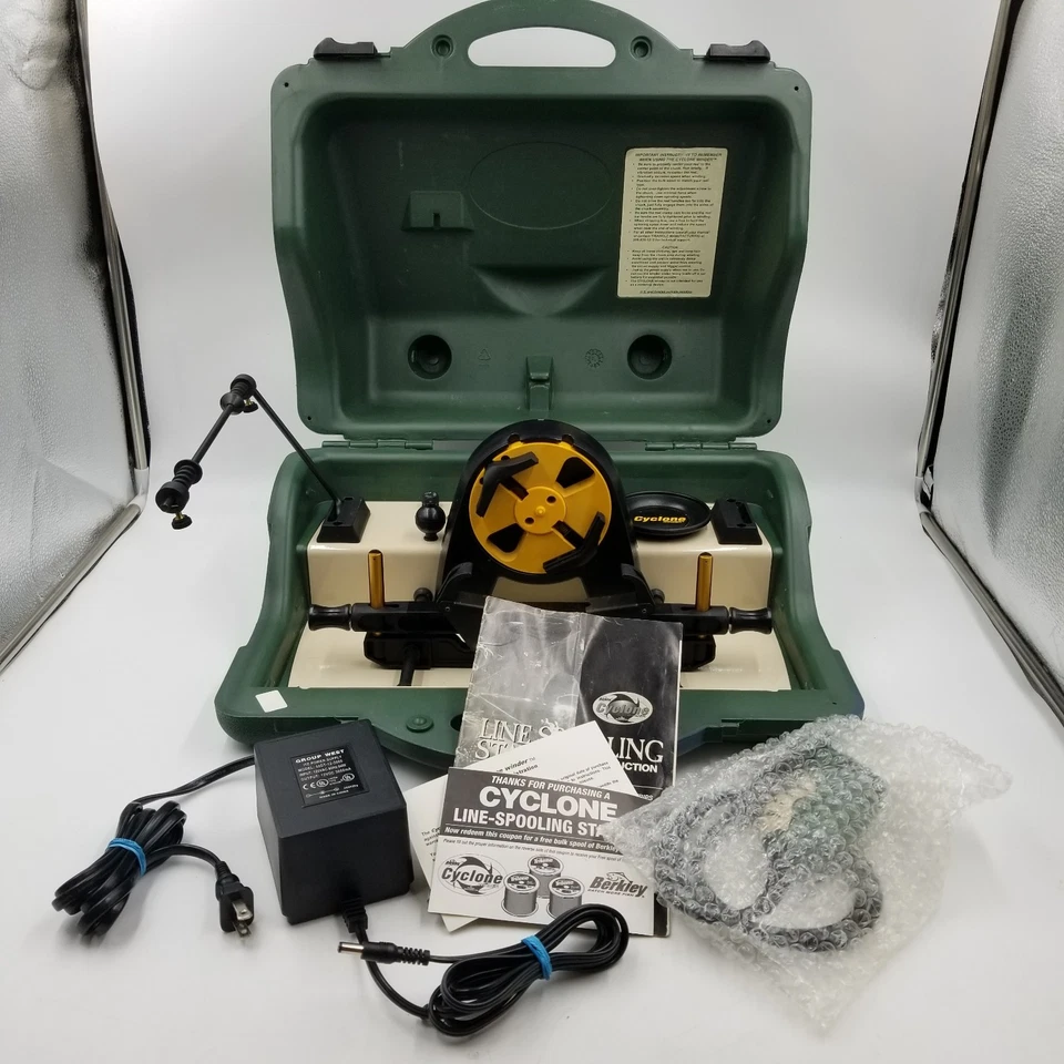 Berkley Cyclone Winder Portable Fishing Line Reel Spooling Station SEE VIDEO - Image 1 of 4