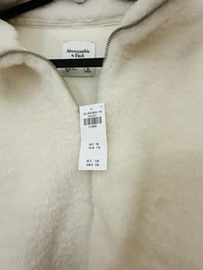 Chaqueta de piel blanca Abercrombie And Fitch - Imagen 1 de 7