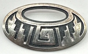 Weaver Selina Sterling Silver Brooch Hopi Native American - Picture 1 of 5