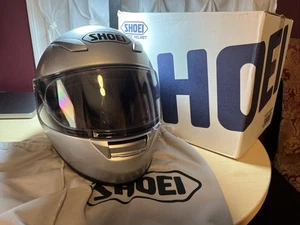 Shoei RF-1100 Full Face Motorcycle Helmet Silver DOT Snell Approved size Medium - Picture 1 of 23