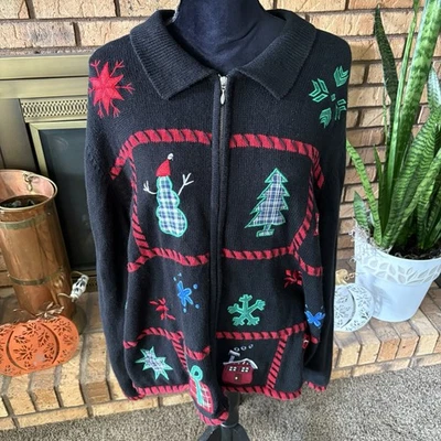 Holiday Lodge By Northcrest Christmas Sweater Women's Size 2X - Image 1 of 4