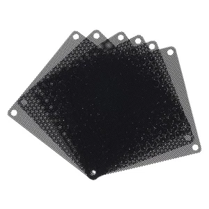 6PCS PC Dust Filter, 90x90mm PVC Computer Case Cooler Dustproof Mesh Black - Afbeelding 1 van 4
