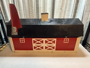 Vintage Rare Red Barn Mailbox Old Stock Western - Picture 1 of 6