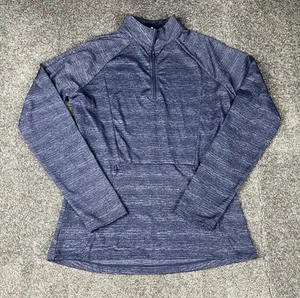 Lorna Jane Jacket Womens Large Blue 1/4 Zip Active Sweatshirt Jumper Ladies - Picture 1 of 11