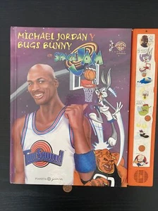 RARO Libro Space Jam 1996 Vintage Michael Jordan Warner Bros Looney Tunes España B - Imagen 1 de 12