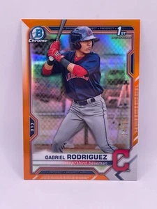 2021 1st Bowman Chrome True ORANGE Refractor BCP180 Gabriel Rodriguez /25 - Picture 1 of 2