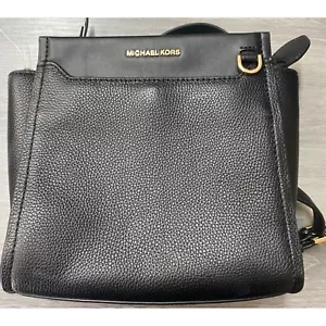 Michael Kors Womens Graham Large Messenger Bag Black NWD - Picture 1 of 2