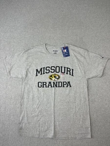 University Of Missouri Tigers Grandpa Shirt Mens L Gray MMizzou Champion - Picture 1 of 8