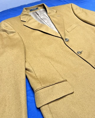 Casaco esportivo masculino Arnold Brant 44R castanho castanho cashmere 3 botões nunca usado - Imagem 1 de 4