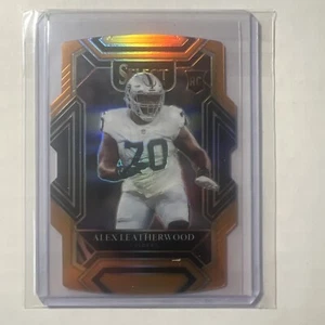 Alex Leatherwood 2021 Select Rookie RC orange Prizm Raiders 058/249 - Bild 1 von 2