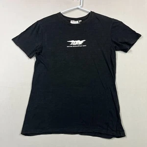 Rhythm Black Short Sleeve Cotton Crew Neck Casual Tee T Shirt Mens Small S - Picture 1 of 11