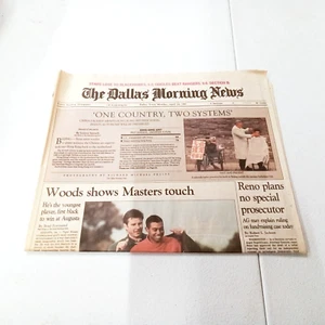 The Dallas Morning News 14 de abril de 1997 Tiger Woods - Imagen 1 de 3