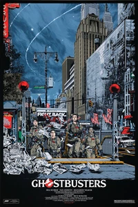 GHOSTBUSTERS MONDO POSTER KEN TAYLOR DAN AYKROYD RICK MORANIS BILL MURRAY RAMIS - Bild 1 von 1