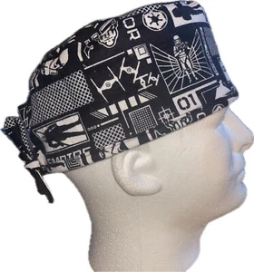 Star Wars Imperial Army FLANNEL Scrub Hat Chemo Cap - Picture 1 of 4