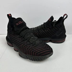 Nike LeBron 16 Fresh Bred Shoes Men's Size 12.5 Black/Red Basketball A02588-002 - Picture 1 of 24