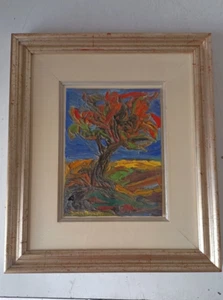 OIL PAINTING ON CANVAS BY FRANCESCO FONTANESI - 1960s REGGIO EMILIA - Picture 1 of 11