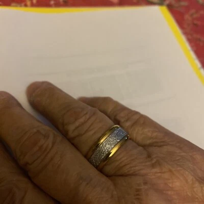 Love This Size 7 Wedding Band With Shimmery Center - Image 1 of 4