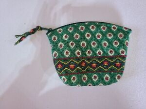Vera Bradley small cosmetic in retired Greenfield pattern retired spring of 2000
