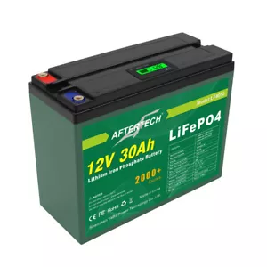 12V 30AH LIFEPO4 PACCO BATTERIA RICARICABILE LITIO FERRO FOSFATO PILA 223x95x175 - Foto 1 di 4