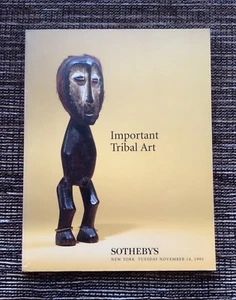 RARE 1995 Sotheby's Auction Catalog: Important Tribal Art, November 14, New York - Imagen 1 de 11