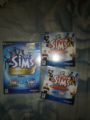 PC COMPUTER THE SIMS COLLECTION volume 1-DELUXE EDITION E HOUSE PARTY EXPANSION - Immagine 1 di 3