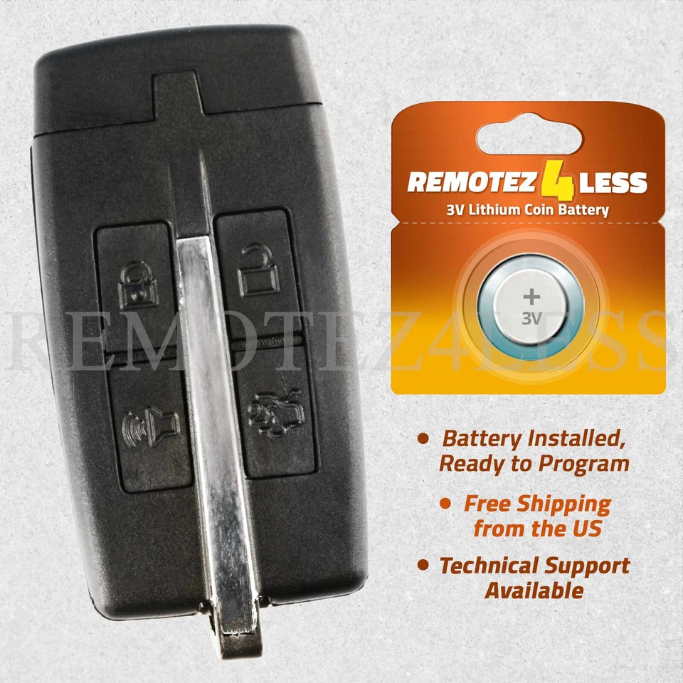 For 2010 2011 2012 Lincoln MKT Replacement Remote Car Key Fob Uncut Blade 4b Foto 1 de 1