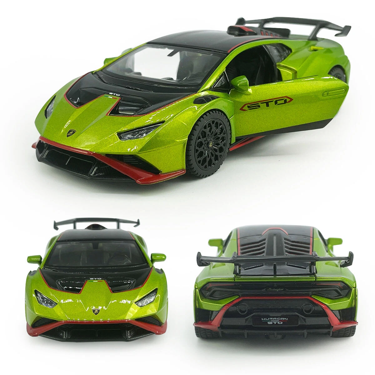 Easy Toys Lamborghini Miura P400 SV Modellauto – Maßstab 1:34, Türen öffnen, Grün, Sammler- Oder Spielzeugauto