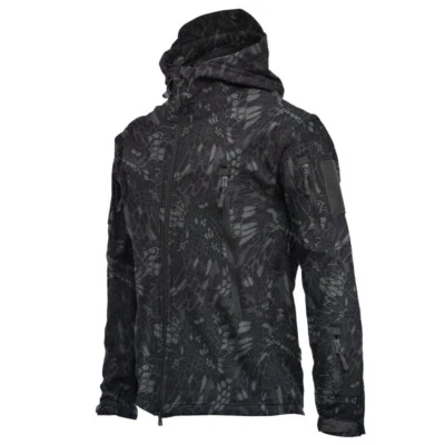 Coat Soft Shell Windbreaker Fleece Jacket Waterproof Tactical Men Army Outdoor  - Image 1 of 4